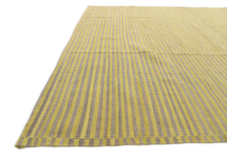 Detail image of 6' 10 x 9' 8 Hand Woven Kilim Modern Wool Rug