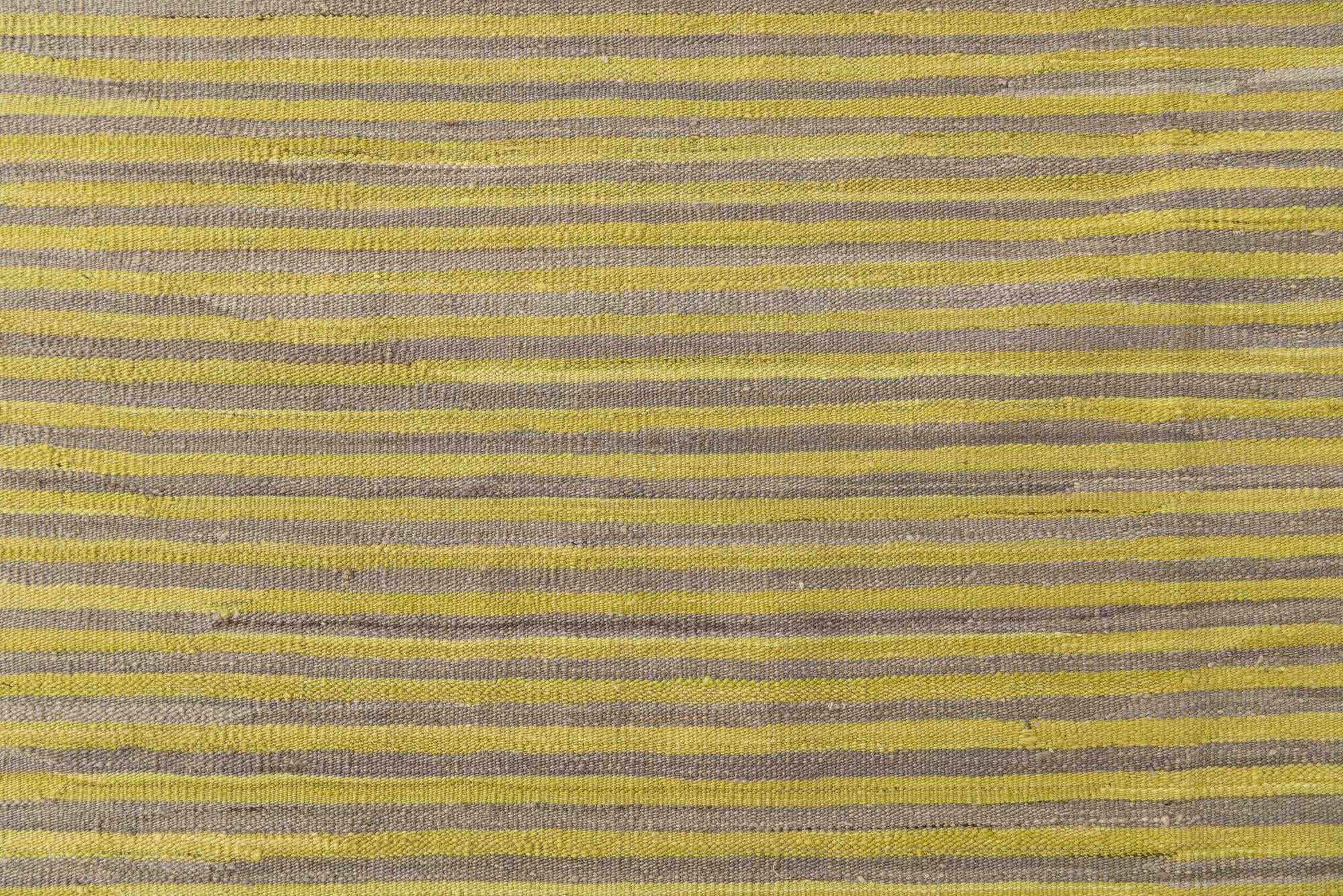 6' 10 x 9' 8 Hand Woven Kilim Modern Wool Rug