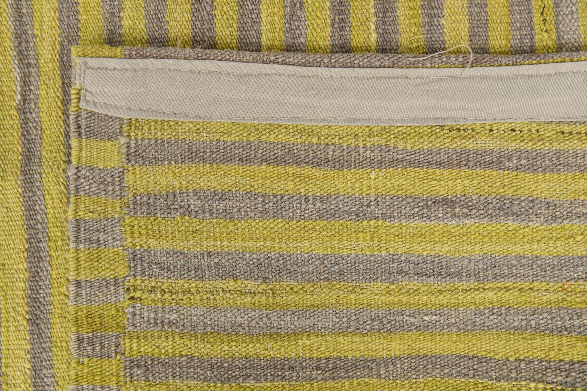 6' 10 x 9' 8 Hand Woven Kilim Modern Wool Rug