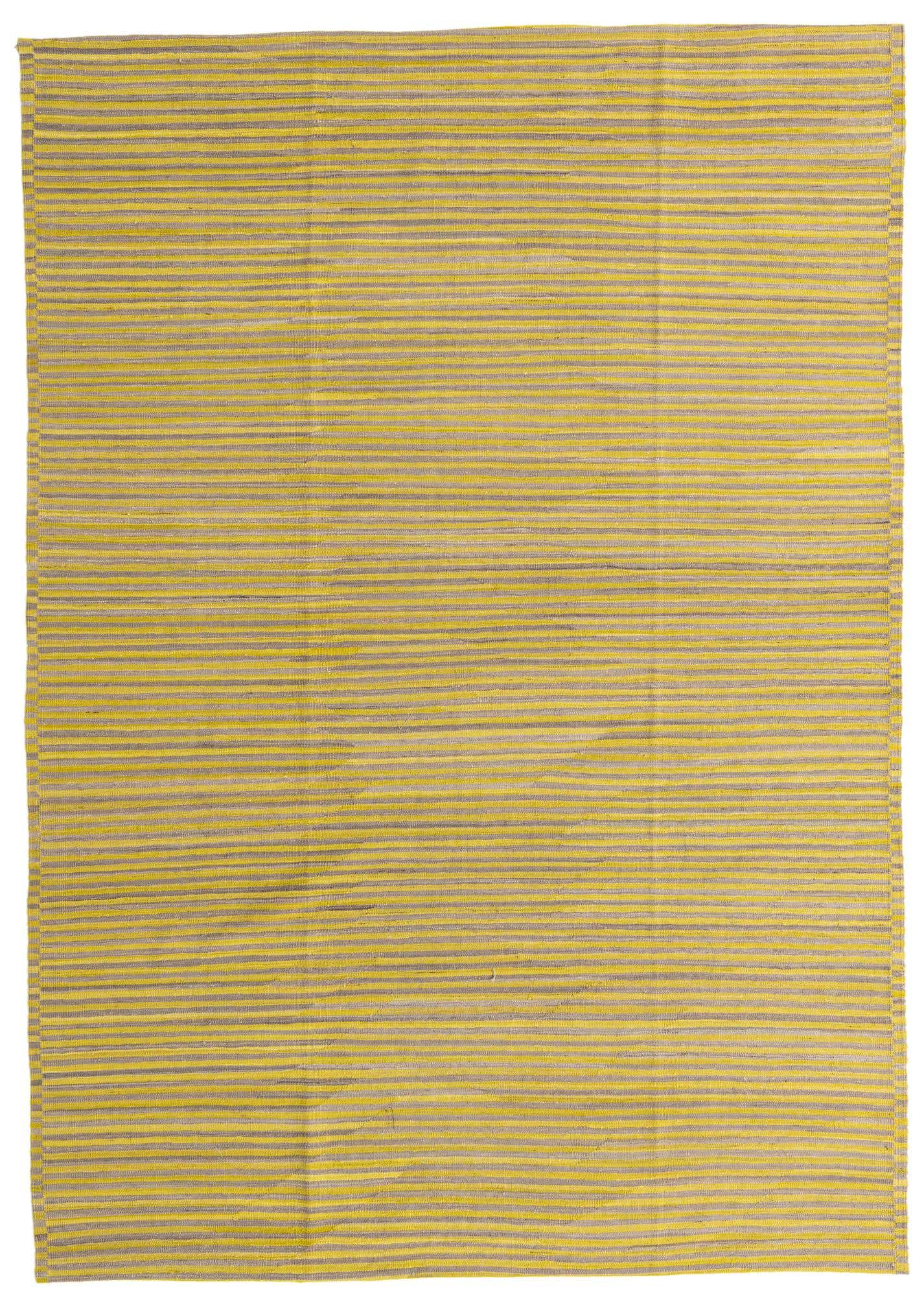 6' 10 x 9' 8 Hand Woven Kilim Modern Wool Rug