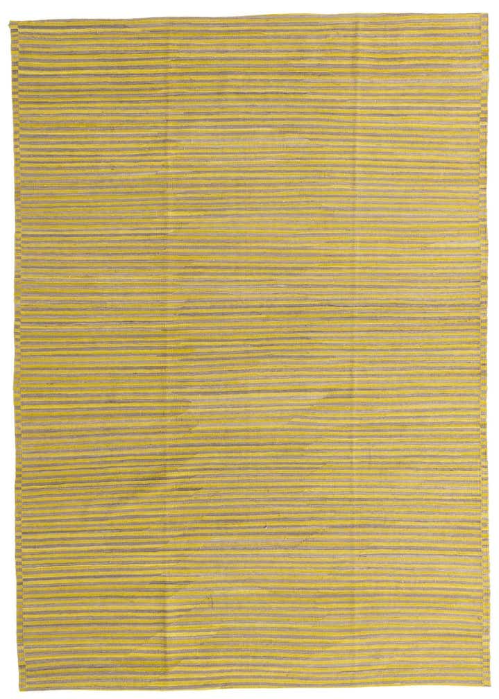 6' 10 x 9' 8 Hand Woven Kilim Modern Wool Rug