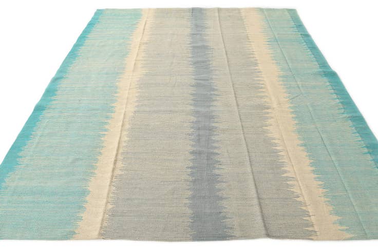 Detail image of 8' x 9' 8 Hand Woven Kilim Modern Wool Rug