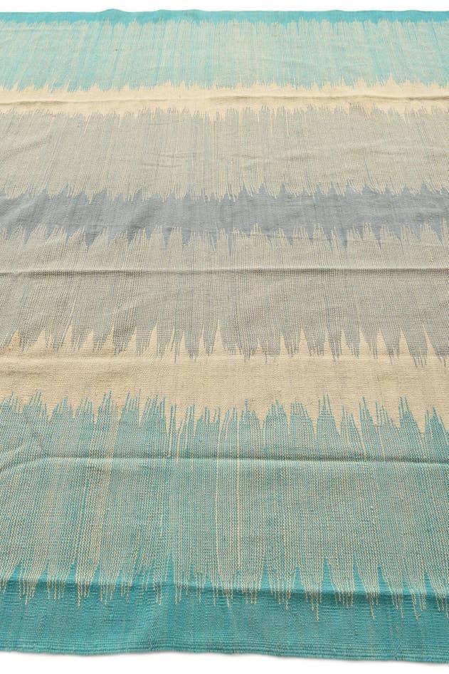 Detail image of 8' x 9' 8 Hand Woven Kilim Modern Wool Rug
