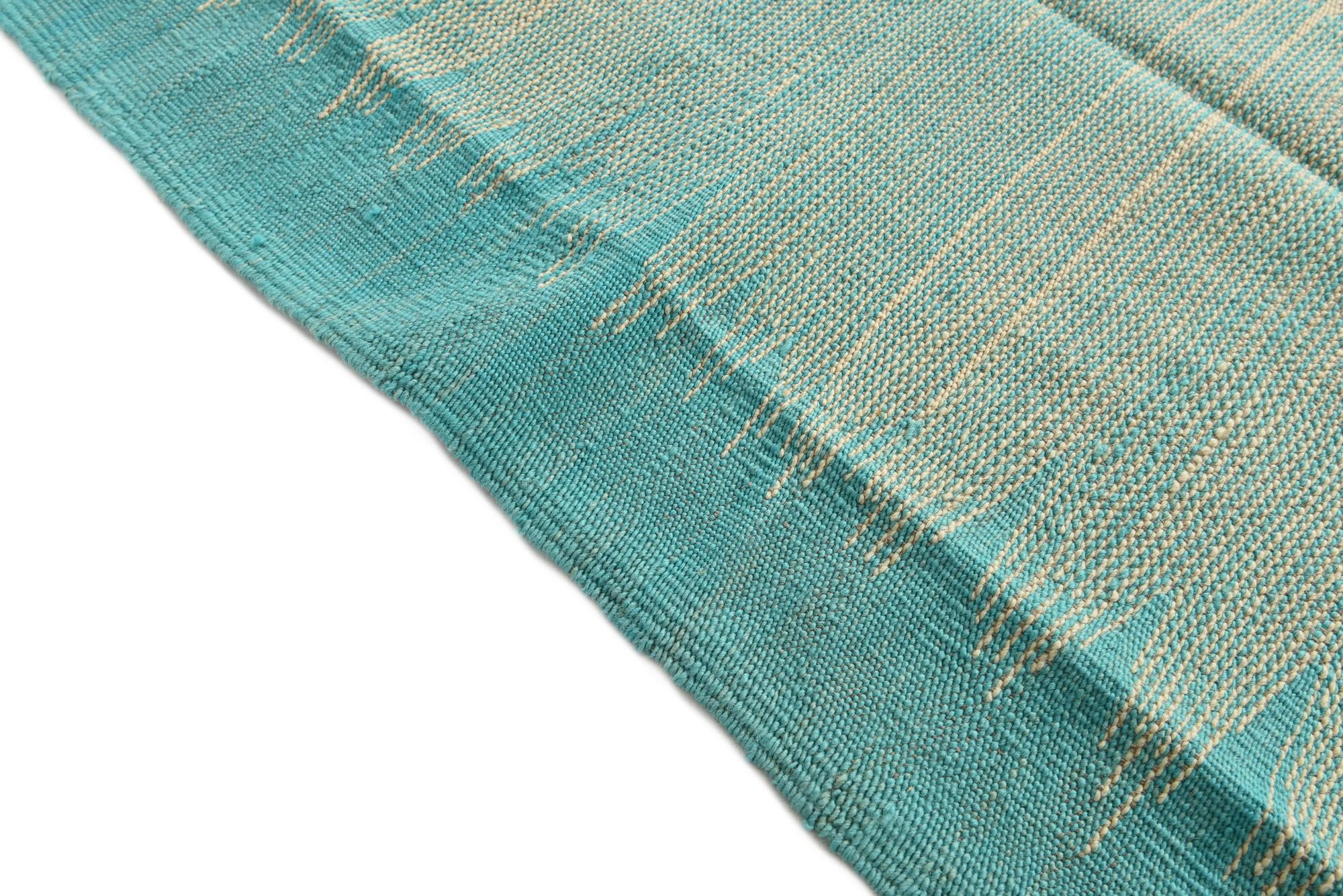 8' x 9' 8 Hand Woven Kilim Modern Wool Rug