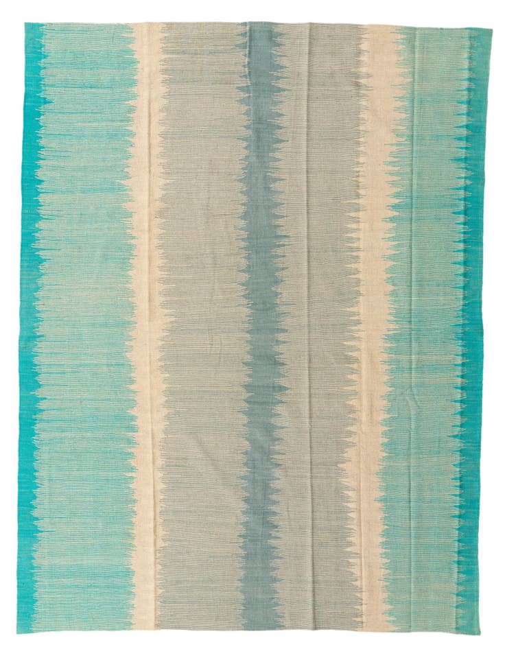 Detail image of 8' x 9' 8 Hand Woven Kilim Modern Wool Rug