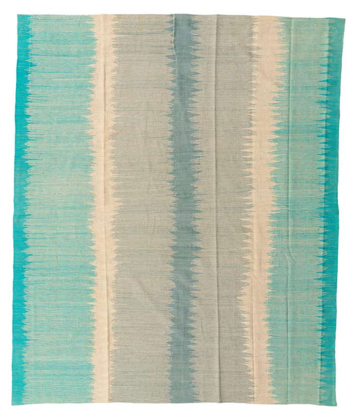 8' x 9' 8 Hand Woven Kilim Modern Wool Rug