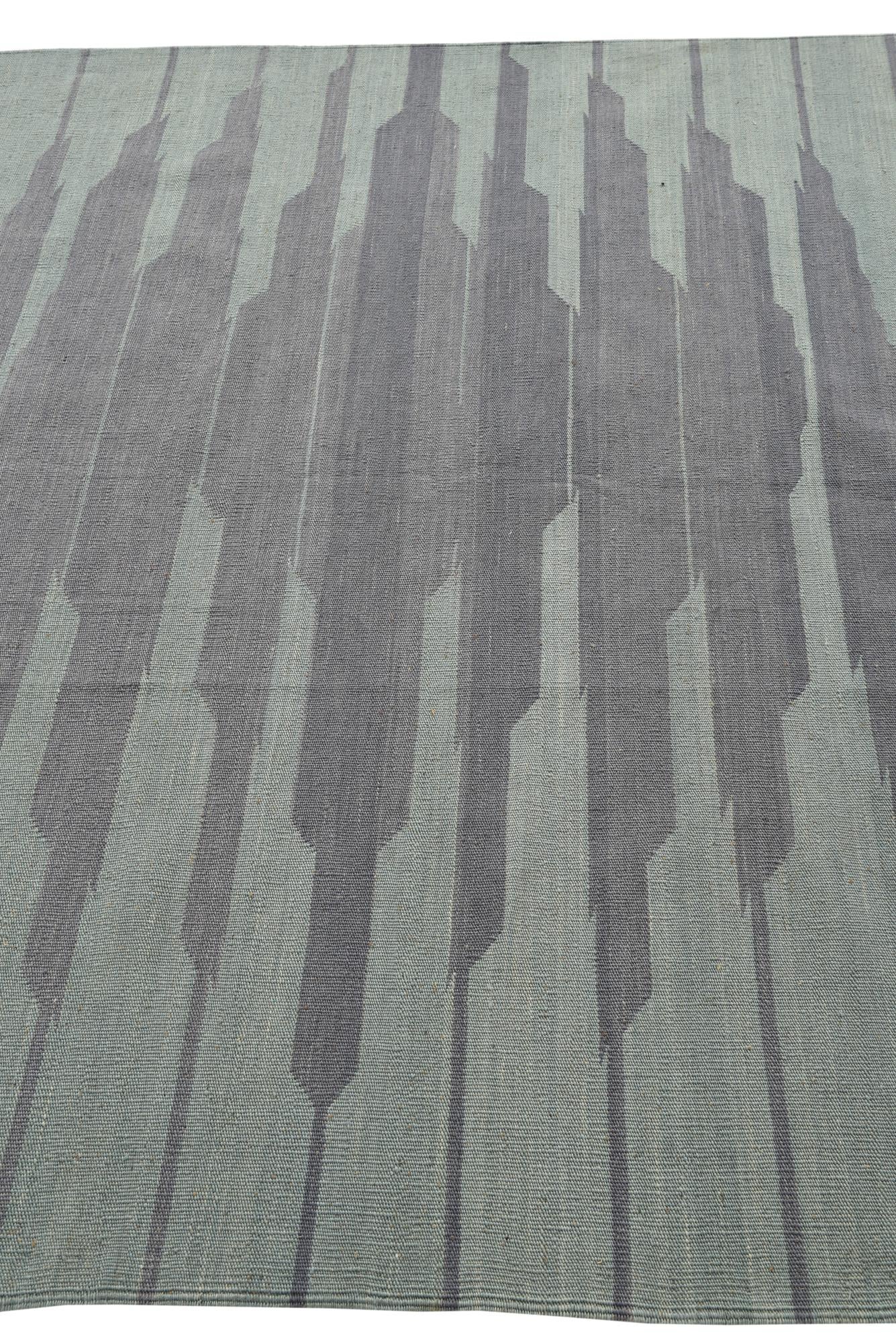 5' 6 x 7' 9 Hand Woven Kilim Modern Wool Rug