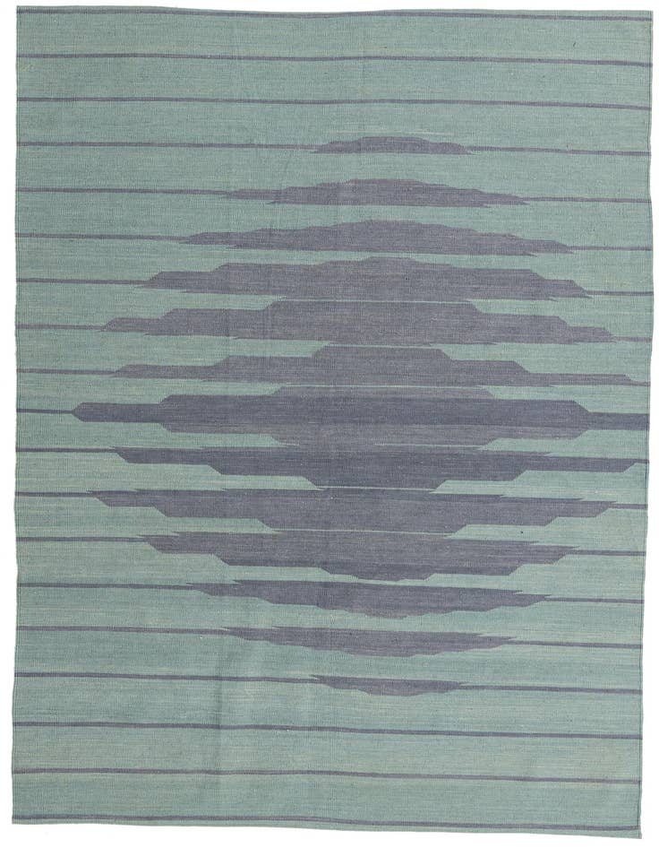 Detail image of 5' 6 x 7' 9 Hand Woven Kilim Modern Wool Rug