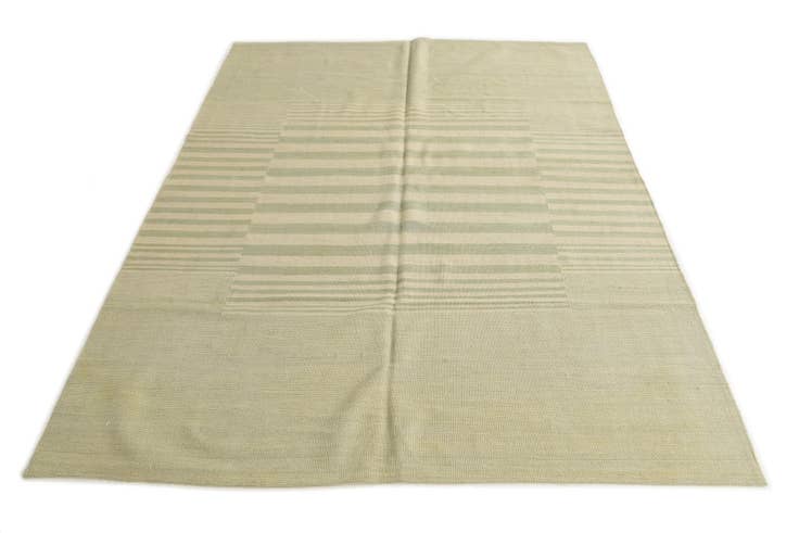 Detail image of 5' 9 x 7' 6 Hand Woven Kilim Modern Wool Rug