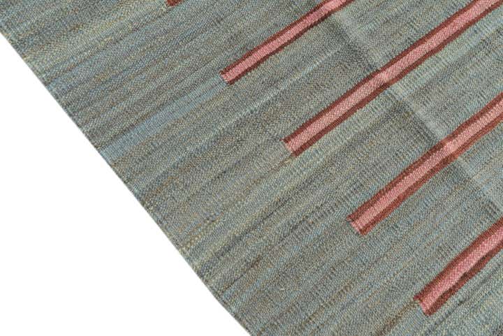 4' 2 x 6' Hand Woven Kilim Modern Wool Rug