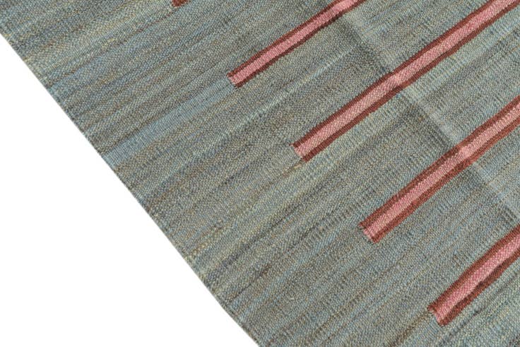 Detail image of 4' 2 x 6' Hand Woven Kilim Modern Wool Rug