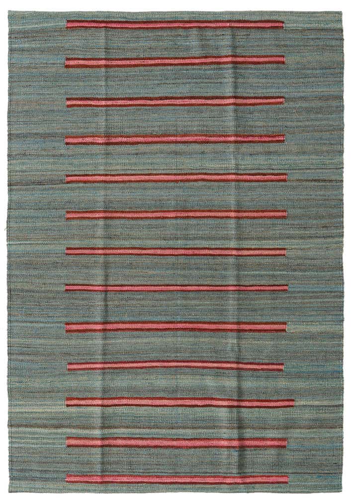 4' 2 x 6' Hand Woven Kilim Modern Wool Rug