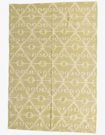 6' 10 x 10' Hand Woven Kilim Modern Wool Rug