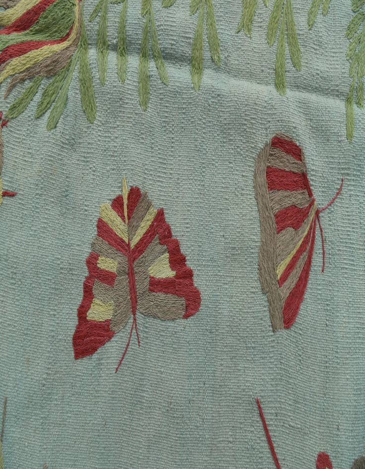 Detail image of 5' 3 x 6' 3  Hand Woven Kilim Suzani Wool Rug