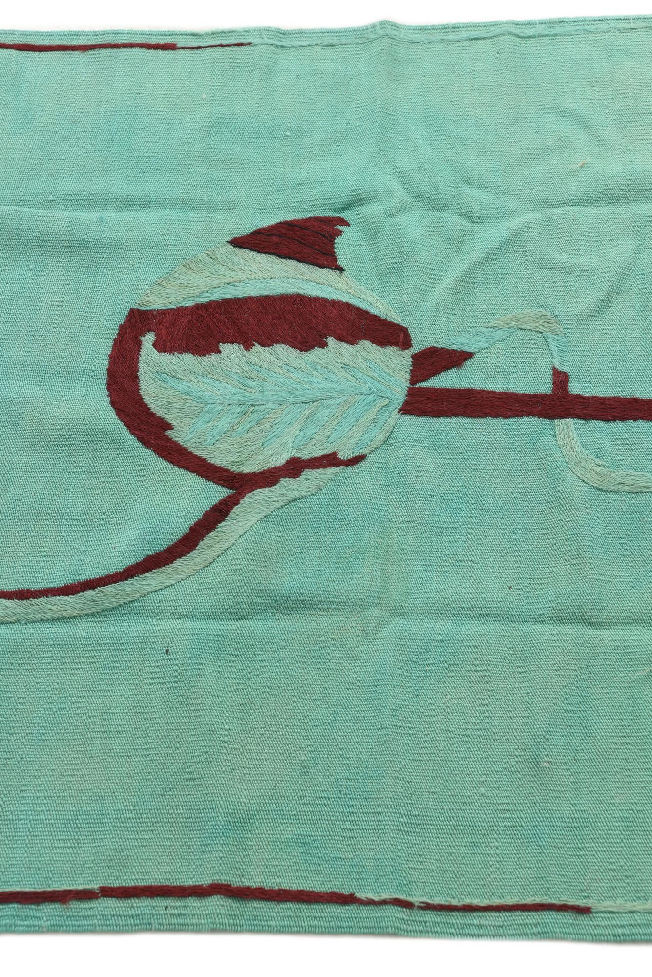 3' 6 x 4' 8 Hand Woven Kilim Suzani Wool Rug