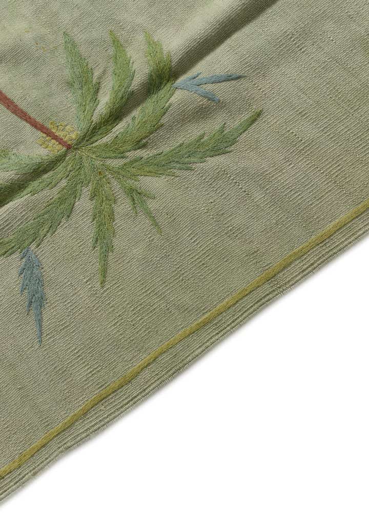 5' 4 x 7' 4 Hand Woven Kilim Suzani Wool Rug