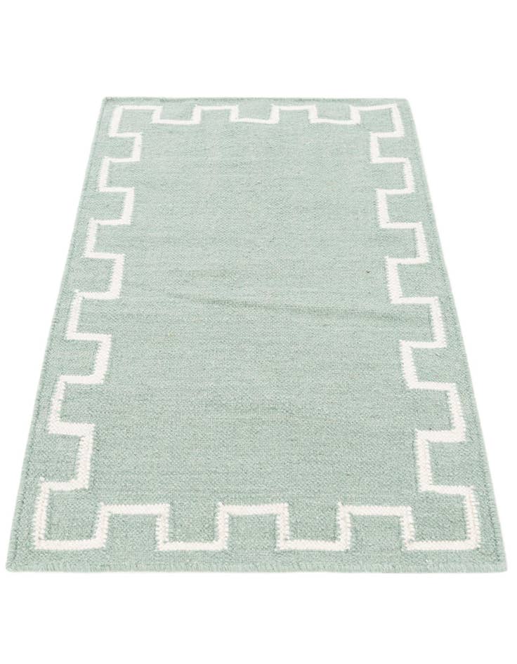 Detail image of 2' 1 x 3' 2  Hand Woven Kilim Wool Rug