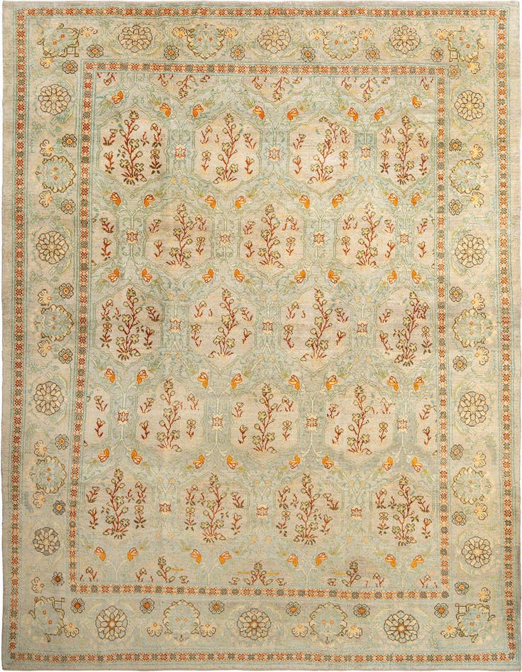 Detail image of 10' x 13' 11 Hand Knotted Kundan Rug