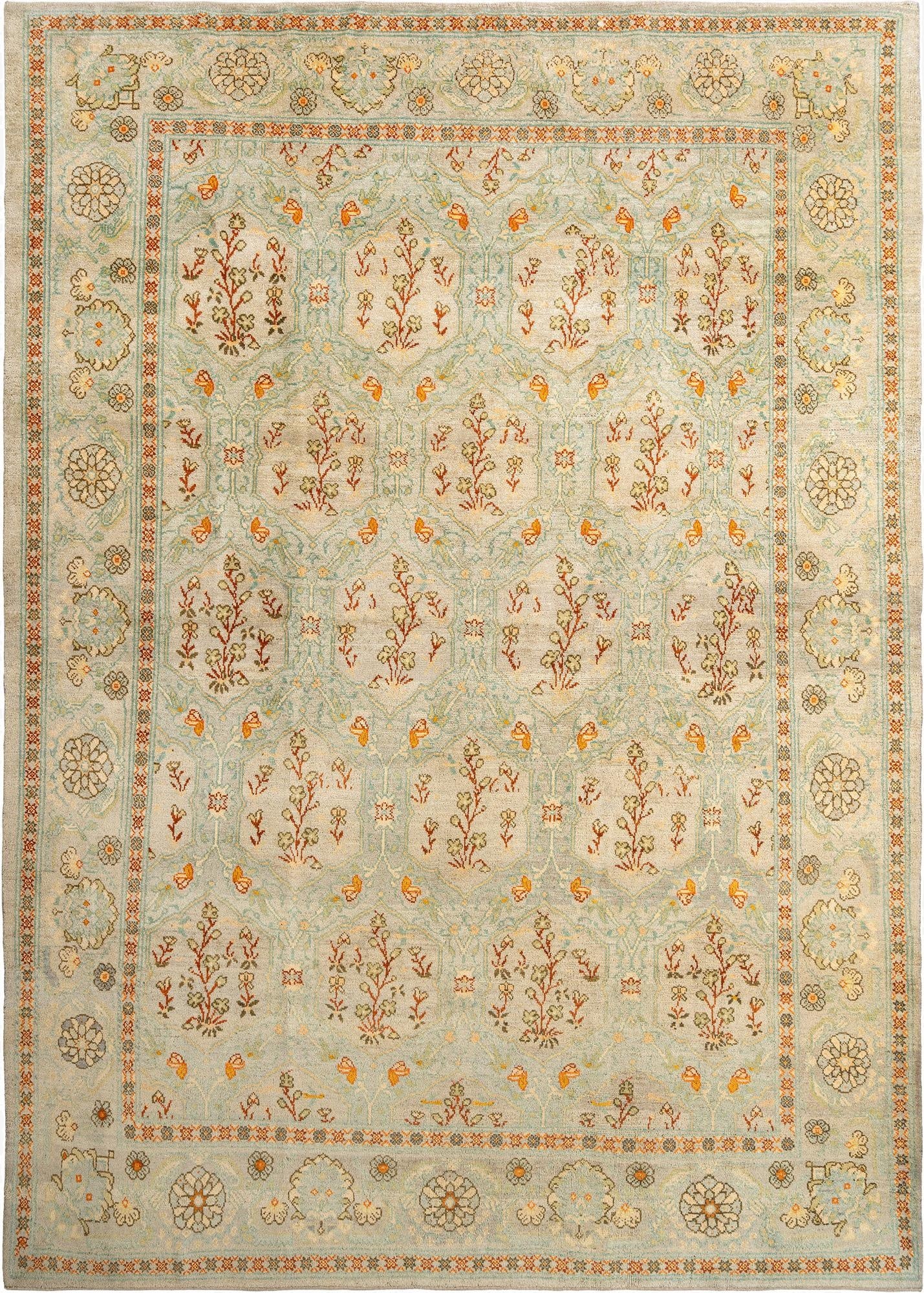 10' x 13' 11  Hand Knotted Kundan Rug