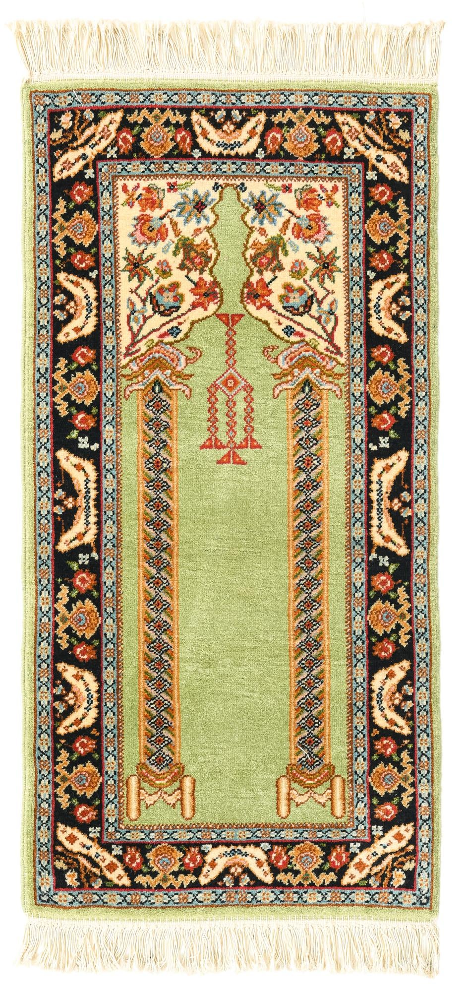 2' x 4' Hand Knotted Lahour Wool Rug