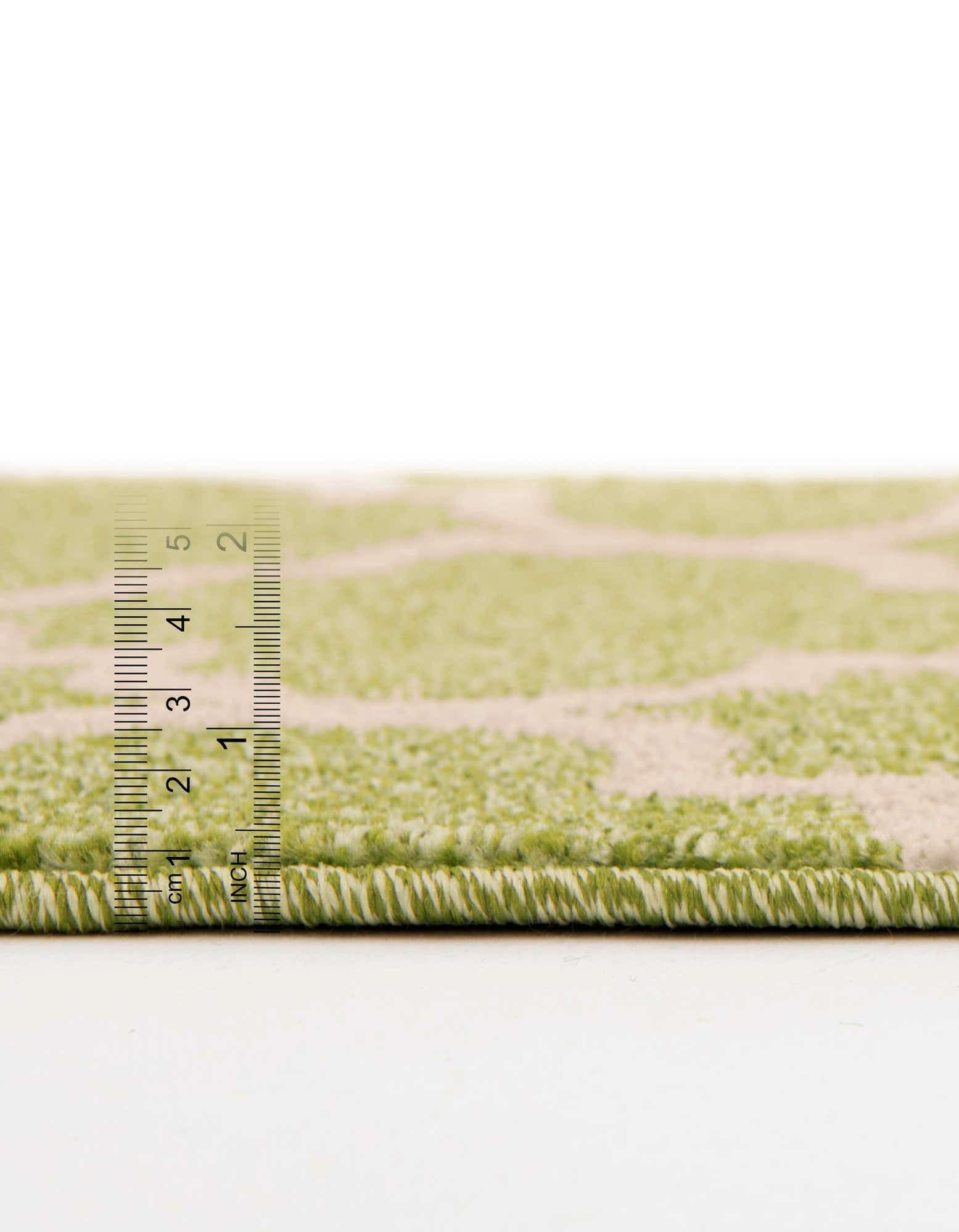 Custom Light Green Lattice Rug