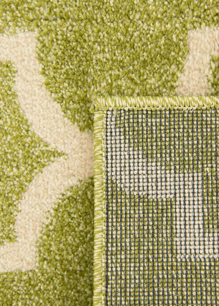 Custom Light Green Lattice Rug