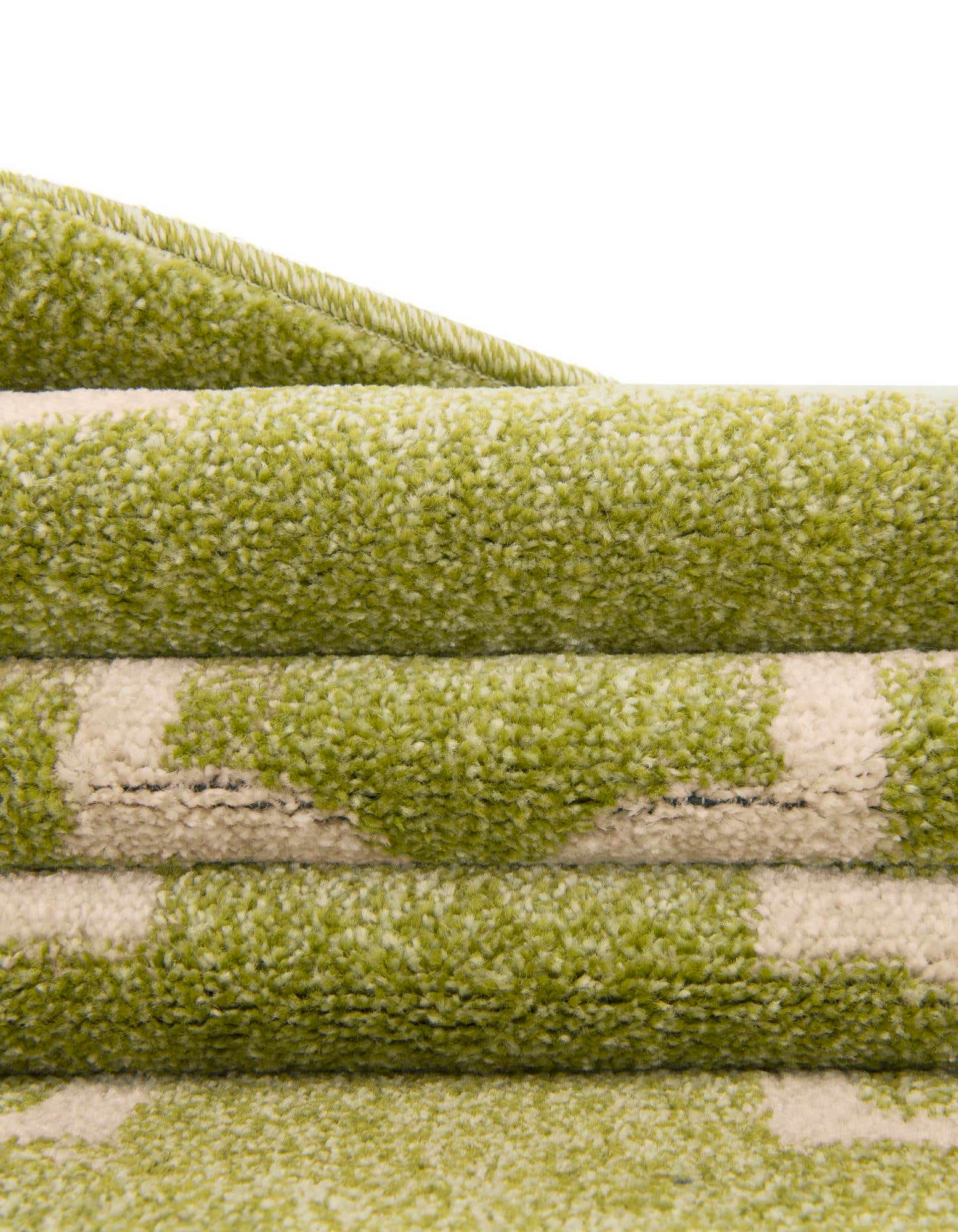 Custom Light Green Lattice Rug