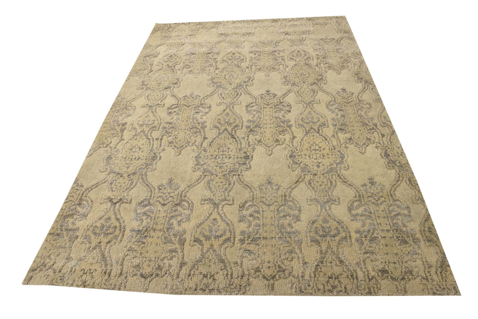 6' 2 x 9' 3 Hand Knotted Luna Rug