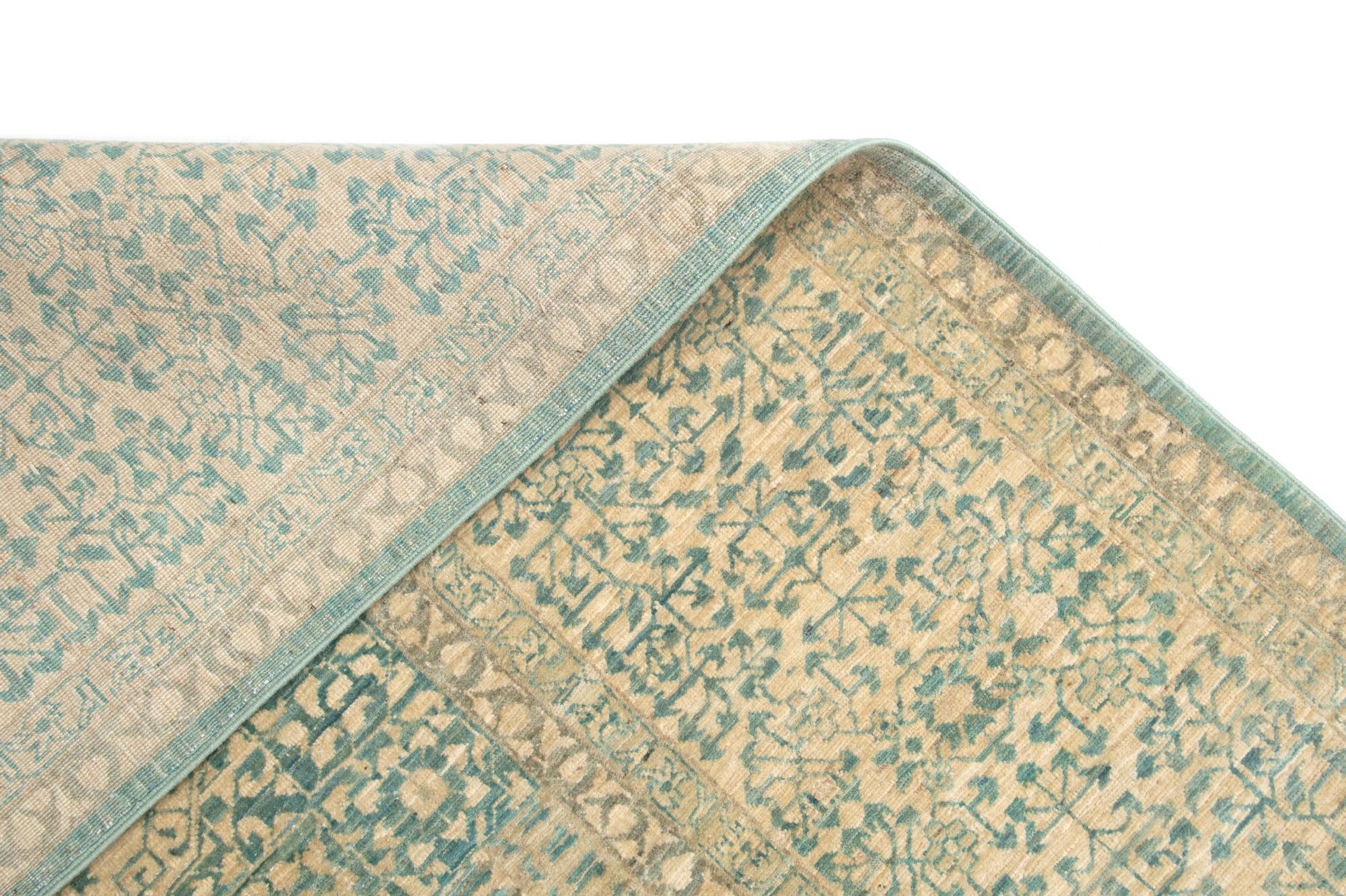 9' x 11' 9 Hand Knotted Mamluk Rug