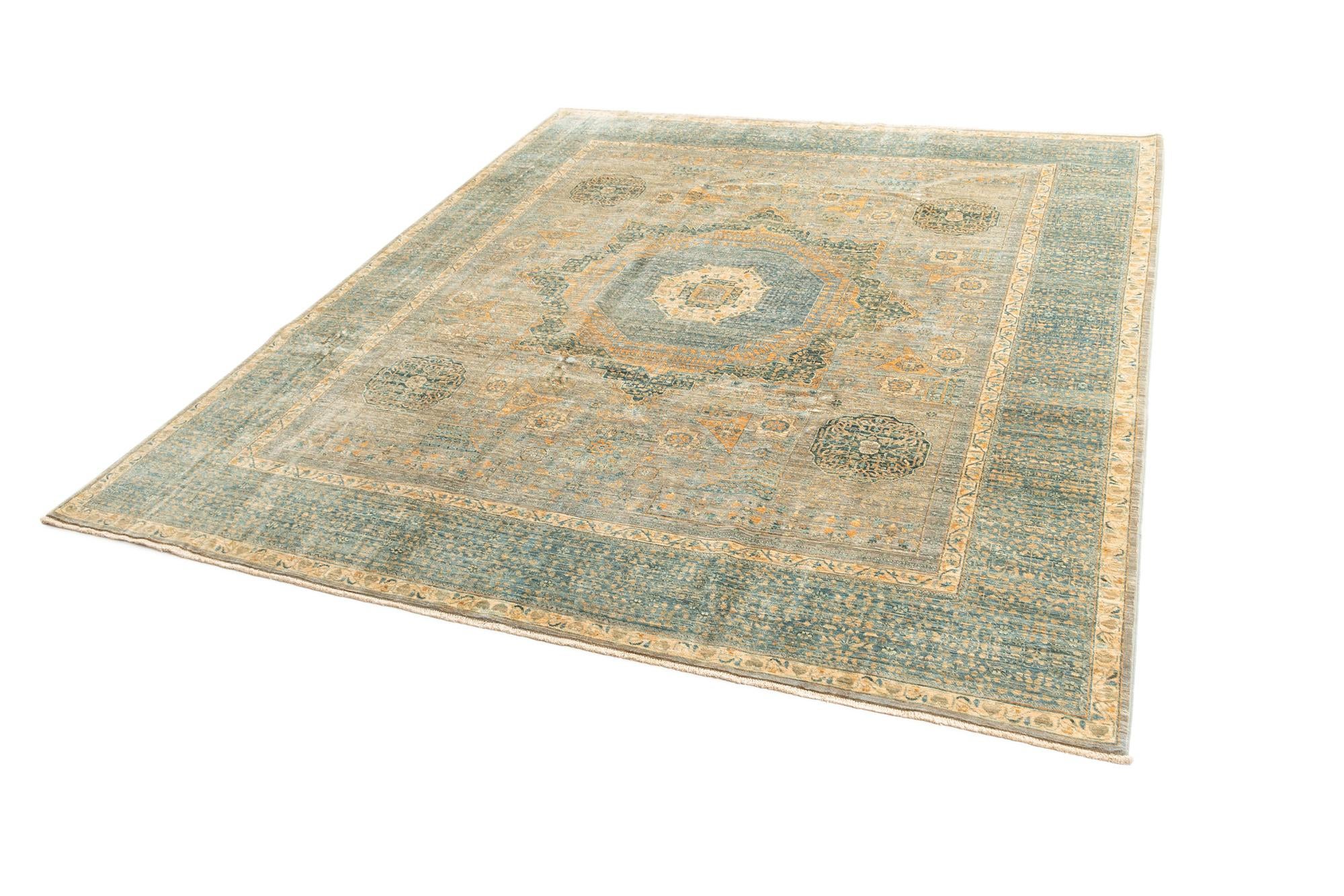 8' 2 x 9' 9 Hand Knotted Mamluk Rug