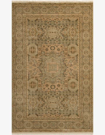 Light Green Mamluk Rug