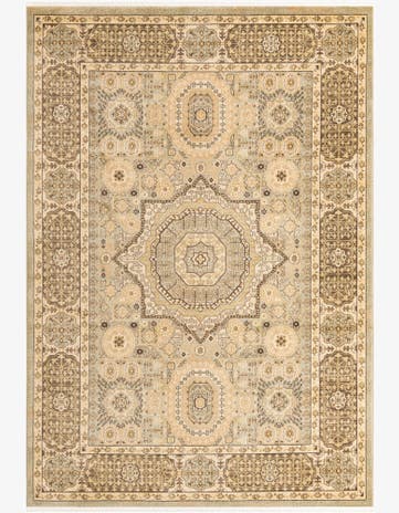 Light Green Mamluk Rug