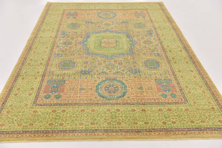 Detail image of 5' 10 x 8' 2 Hand Knotted Mamluk Ziegler Oriental Rug