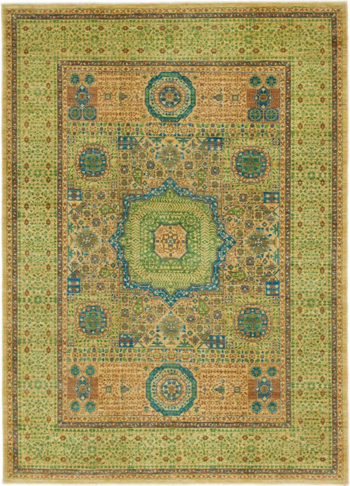 Detail image of 5' 10 x 8' 2 Hand Knotted Mamluk Ziegler Oriental Rug
