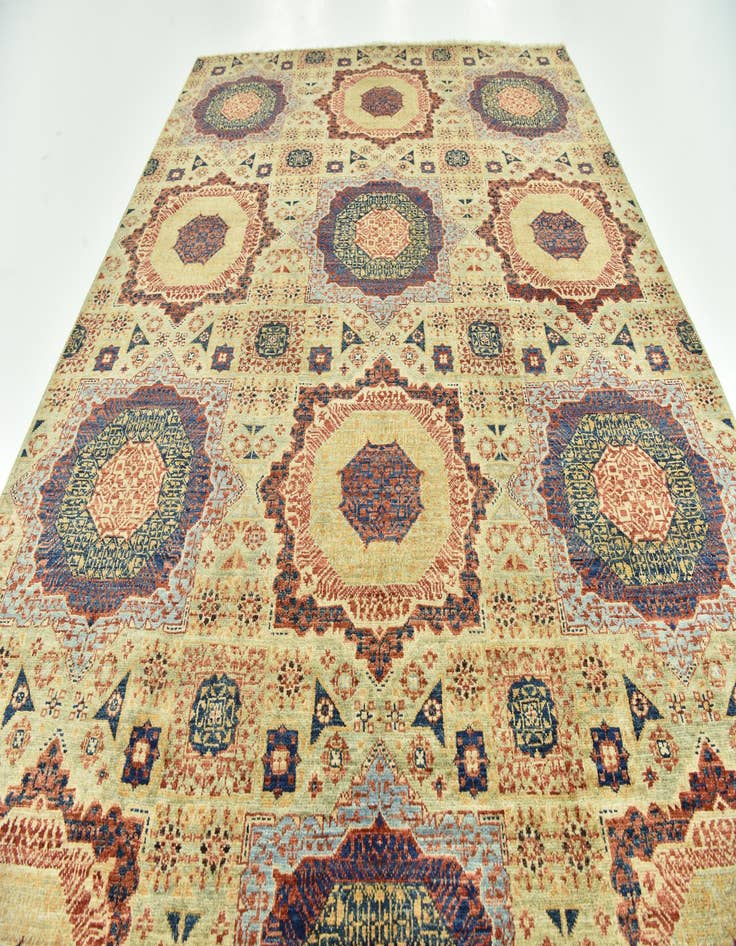 Detail image of 6' x 8' 9  Hand Knotted Mamluk Ziegler Rug