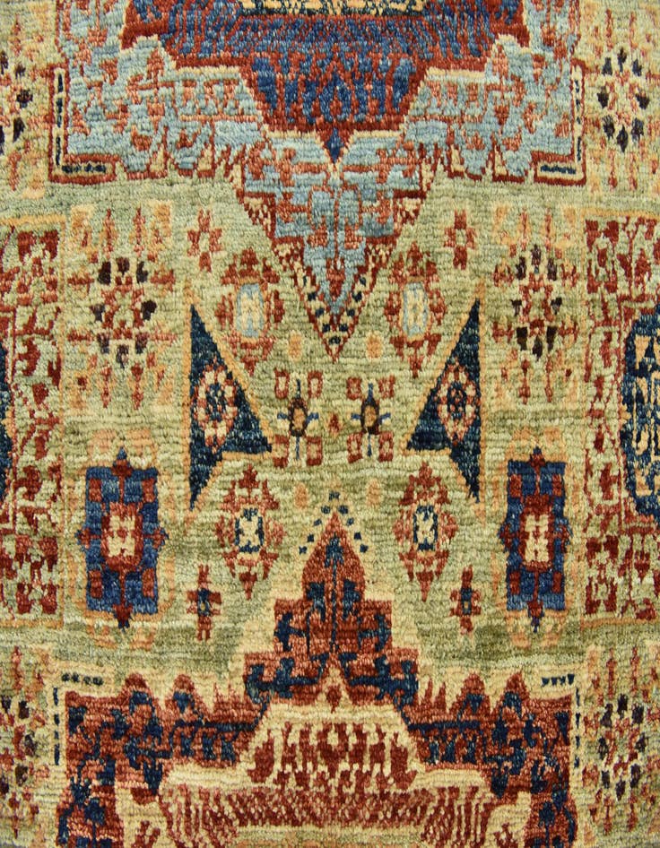 Detail image of 6' x 8' 9  Hand Knotted Mamluk Ziegler Rug