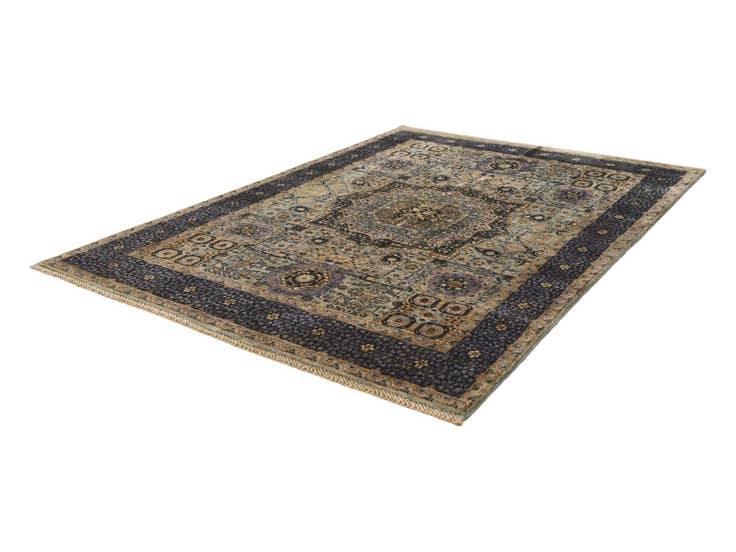Detail image of 4' 10 x 6' 8 Hand Knotted Mamluk Ziegler Rug