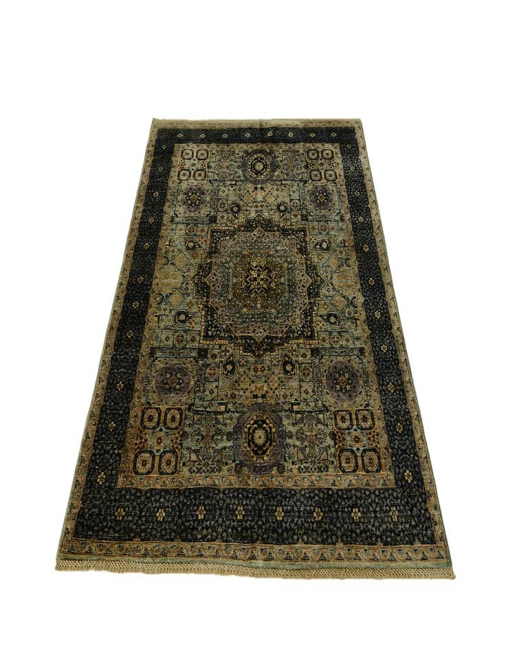 Detail image of 4' 10 x 6' 8 Hand Knotted Mamluk Ziegler Rug