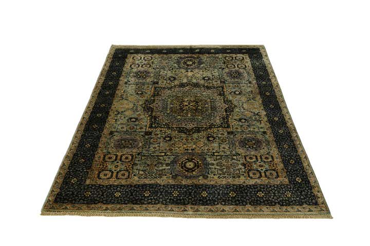 4' 10 x 6' 8 Hand Knotted Mamluk Ziegler Rug