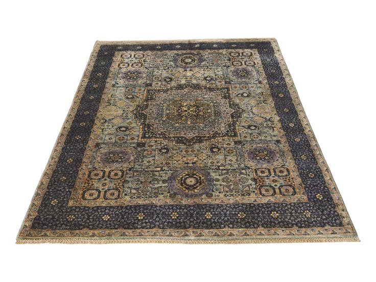 Detail image of 4' 10 x 6' 8 Hand Knotted Mamluk Ziegler Rug