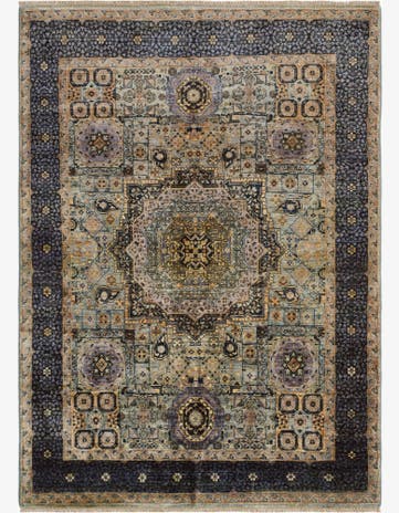 4' 10 x 6' 8 Hand Knotted Mamluk Ziegler Rug