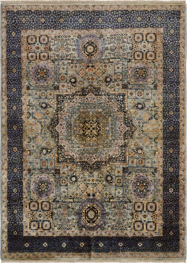 4' 10 x 6' 8 Hand Knotted Mamluk Ziegler Rug