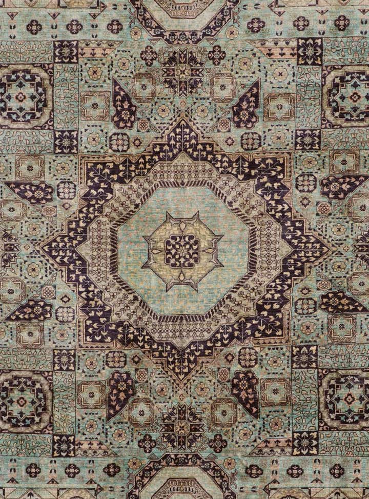9' 1 x 11' 9 Hand Knotted Mamluk Ziegler Rug