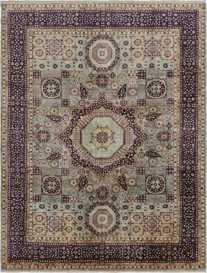 9' 1 x 11' 9 Hand Knotted Mamluk Ziegler Rug