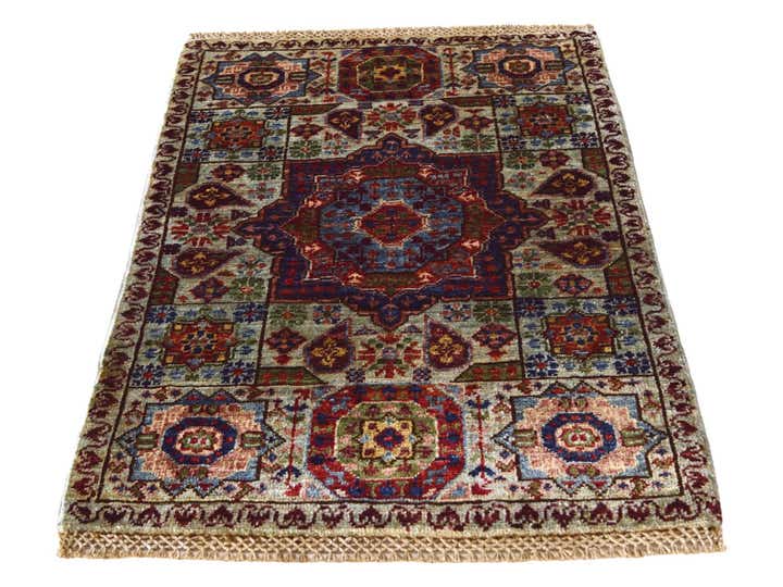 2' x 3' Hand Knotted Mamluk Ziegler Rug