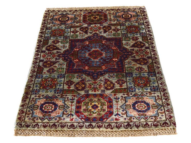 Detail image of 2' x 3' Hand Knotted Mamluk Ziegler Rug