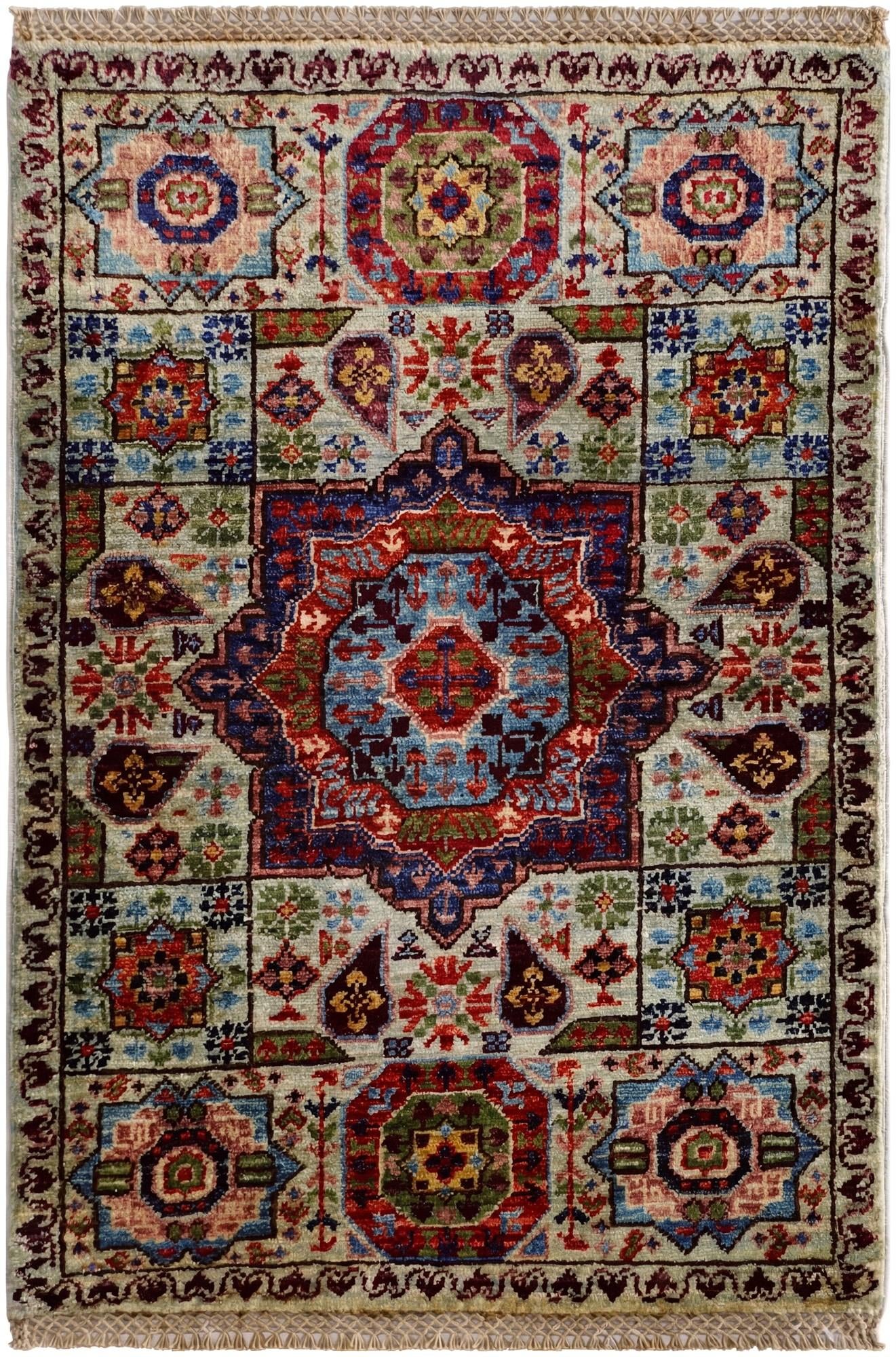 2' x 3' Hand Knotted Mamluk Ziegler Rug