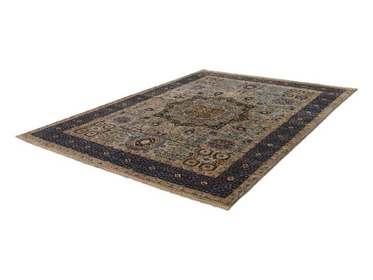 Detail image of 5' 1 x 7' Hand Knotted Mamluk Ziegler Rug