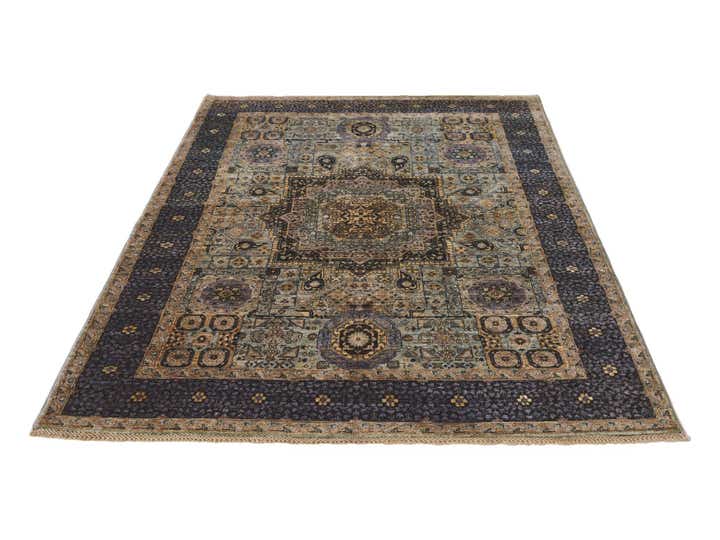5' 1 x 7' Hand Knotted Mamluk Ziegler Rug