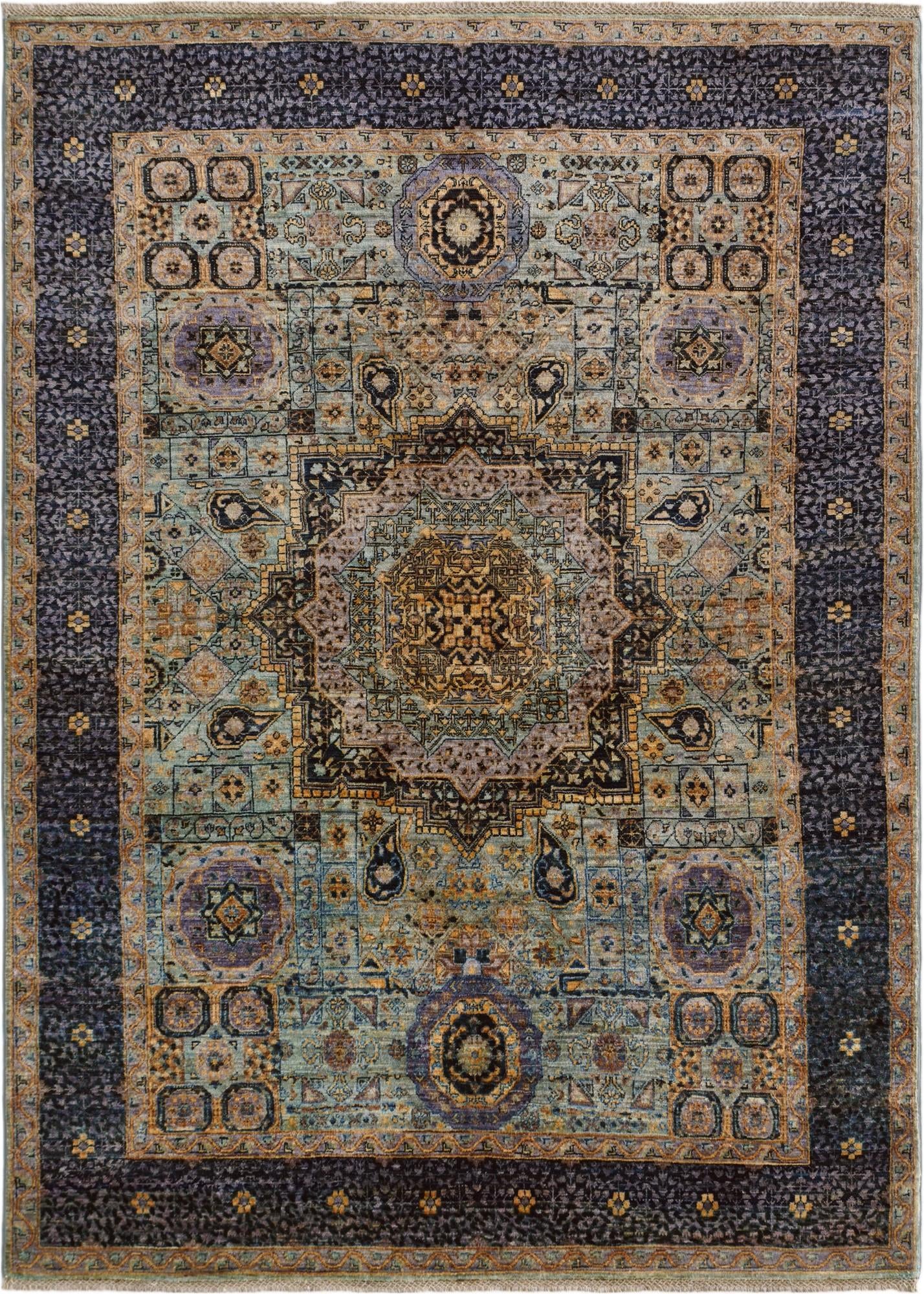 5' 1 x 7' Hand Knotted Mamluk Ziegler Rug
